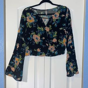 XHILARATION Floral Blouse